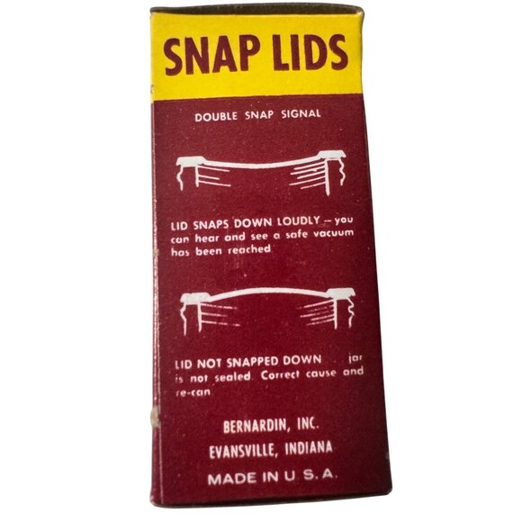 Bernardin Standard Mason Snap Jar Lids Five Dozen 60 Total Canning USA - Picture 5 of 13